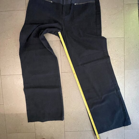 Ralph Lauren Navy Blue Woman's Cotton Pants-Sz.10-New with tags - Picture 7 of 10